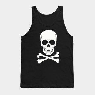 Skull and bones silhouette Tank Top